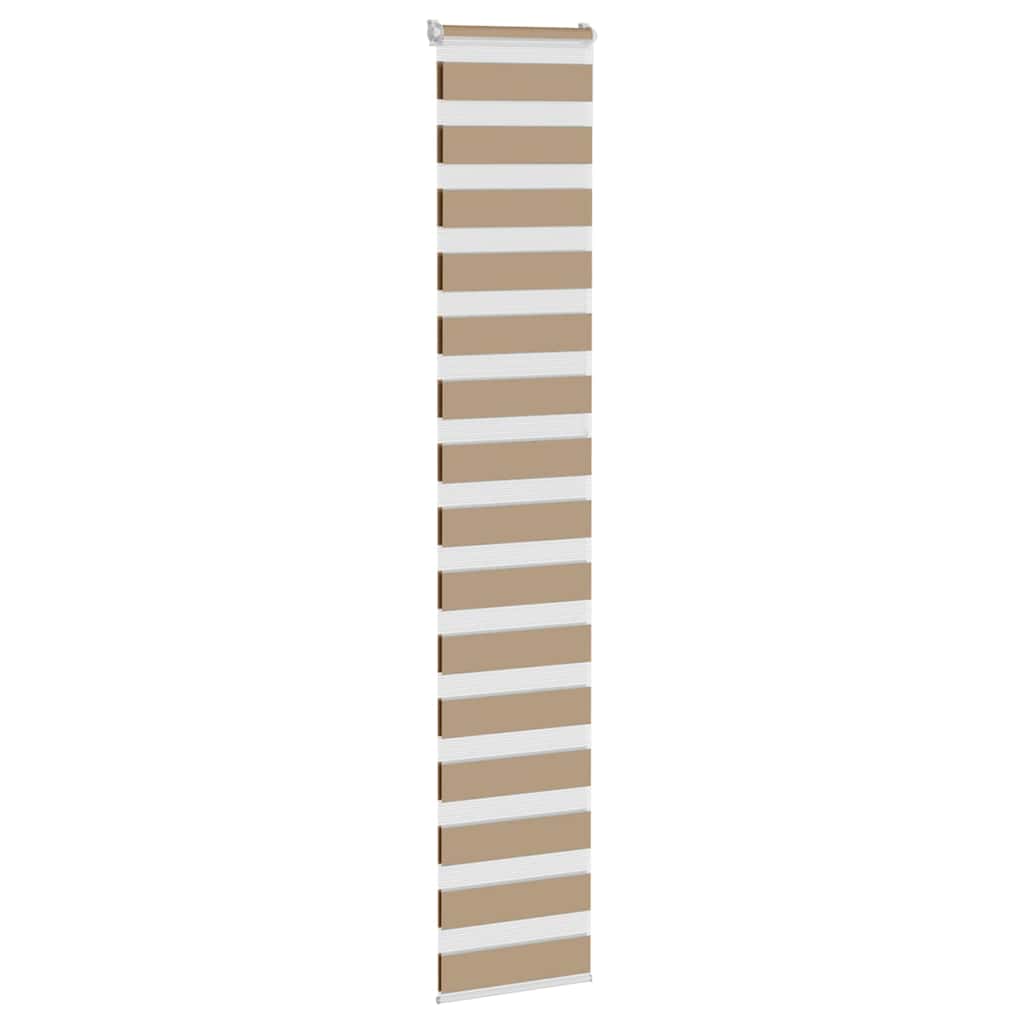 VidaXL Zebrarollo 40x230 cm Stoffbreite 35,9 cm Polyester Sandbraun