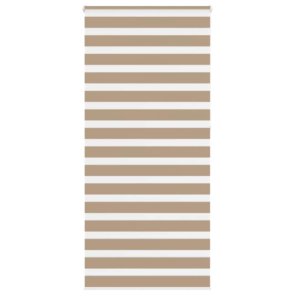 VidaXL Zebrarollo 110x230 cm Stoffbreite 105,9 cm Polyester Sandbraun