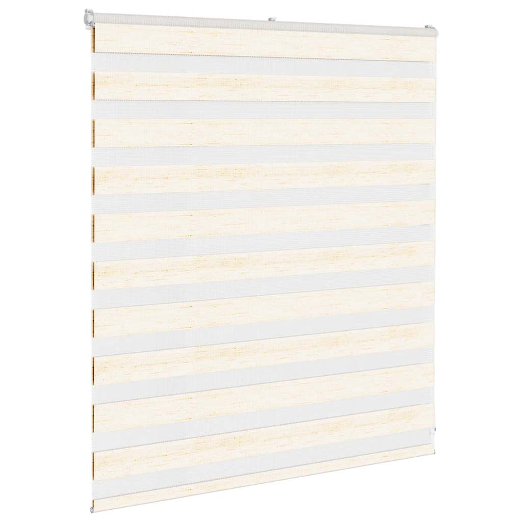Vidaxx Zebra-Rollo 130x100 cm Stoffbreite 125,9 cm Marmorbeige