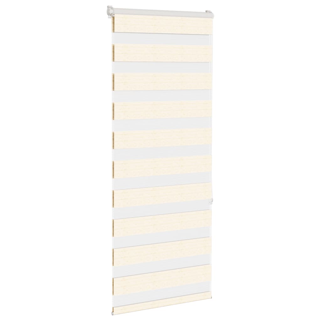 VidaXL Zebrarollo 55x150 cm Stoffbreite 50,9 cm Polyester Marmor Beige