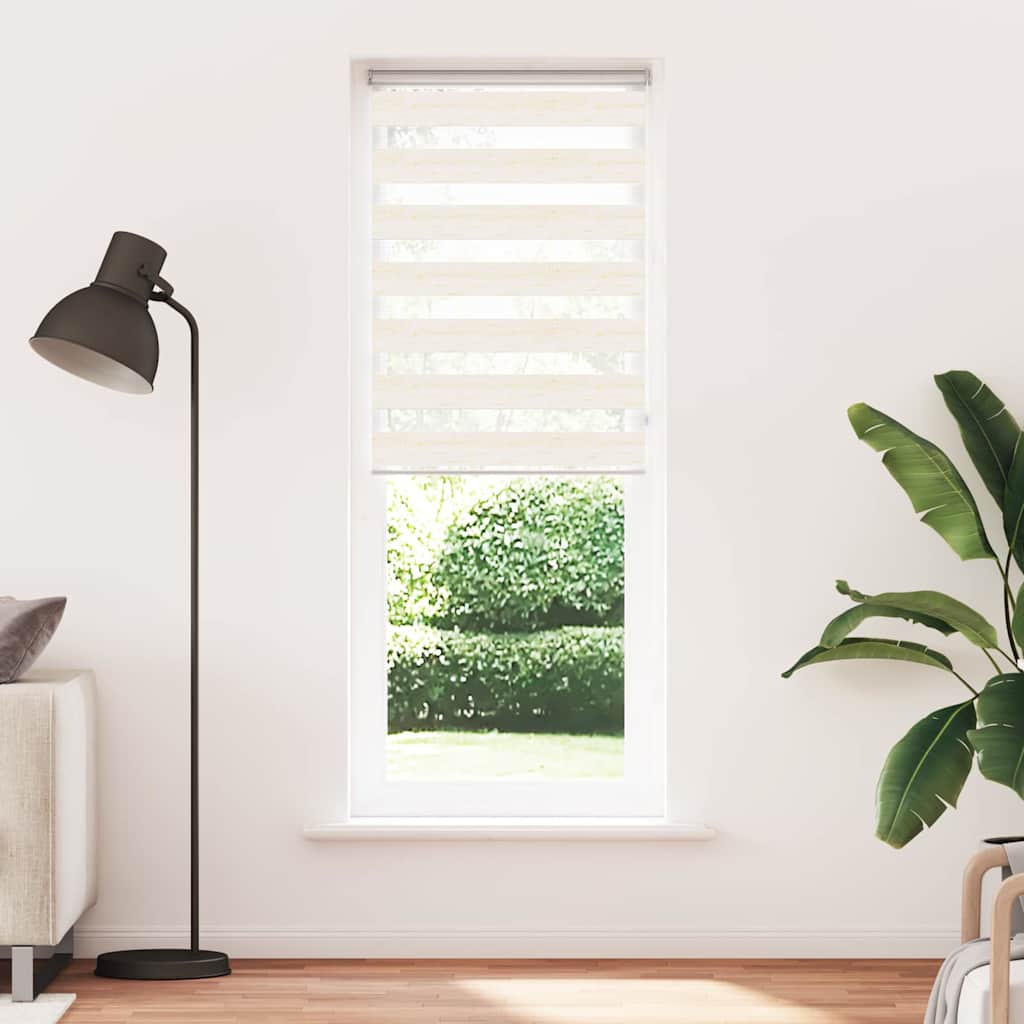 VidaXL Zebra-Rollo 70x200 cm Stoffbreite 65,9 cm Marmorbeige