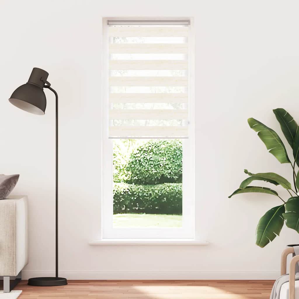 VidaXL Zebra-Rollo 85x200 cm Stoffbreite 80,9 cm Marmorbeige
