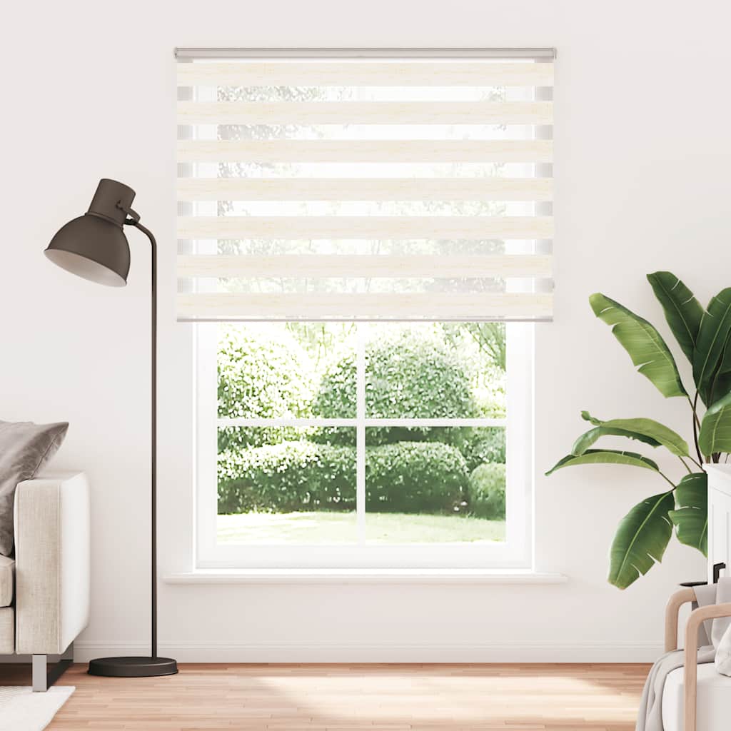 VidaXL Zebra-Rollo 155x200 cm Stoffbreite 150,9 cm Marmorbeige