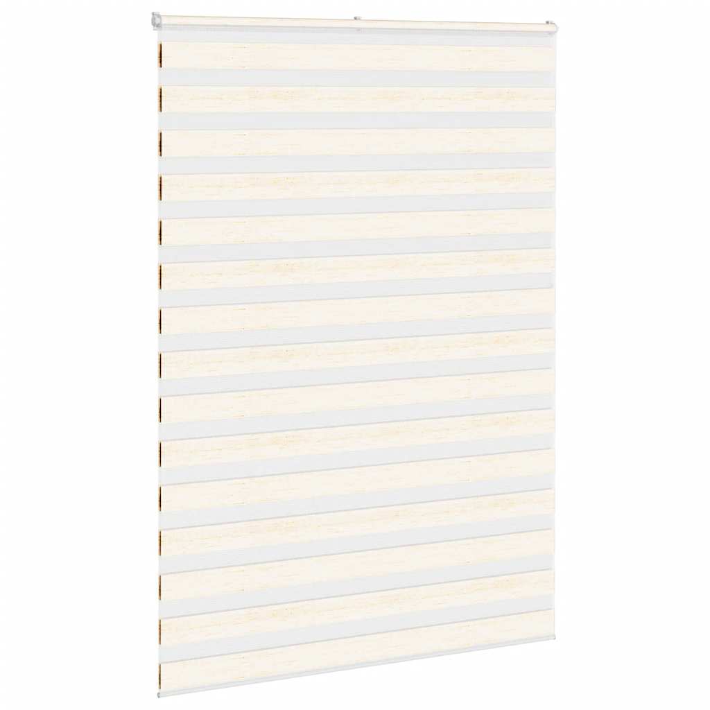 VidaXL Zebra-Rollo 155x200 cm Stoffbreite 150,9 cm Marmorbeige