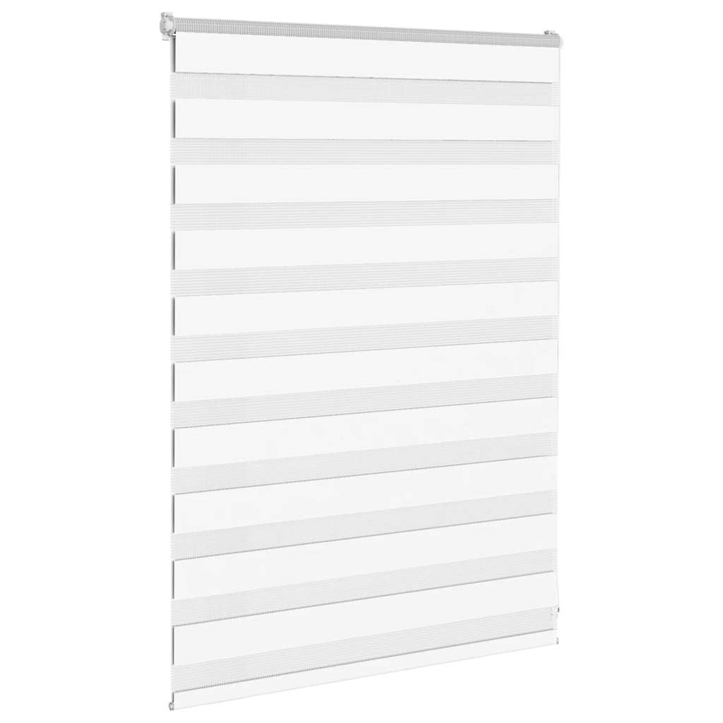 VidaXL Zebrarollo 115x100 cm Stoffbreite 110,9 cm Polyester weiß