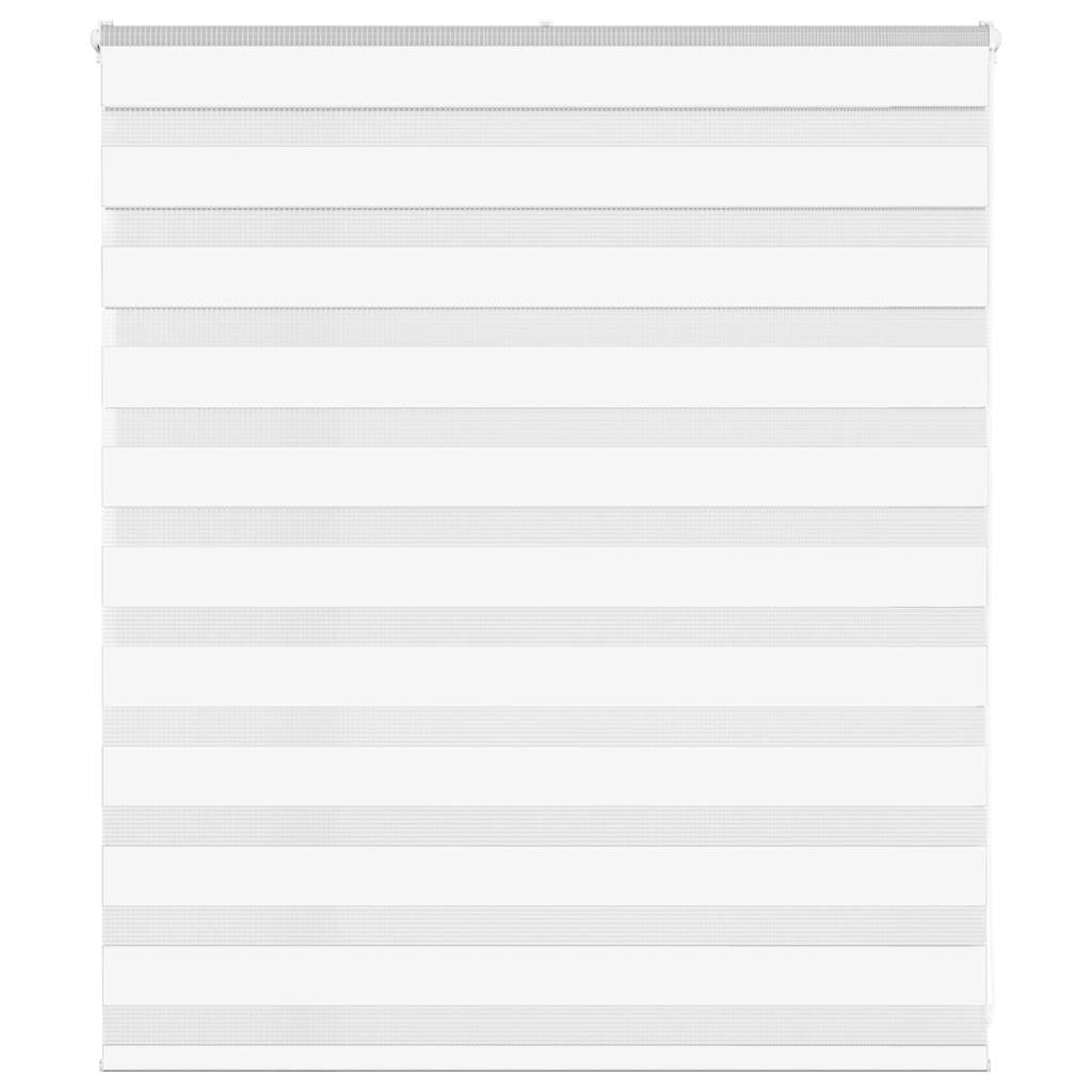 VidaXL Zebrarollo 125x100 cm Stoffbreite 120,9 cm Polyester weiß