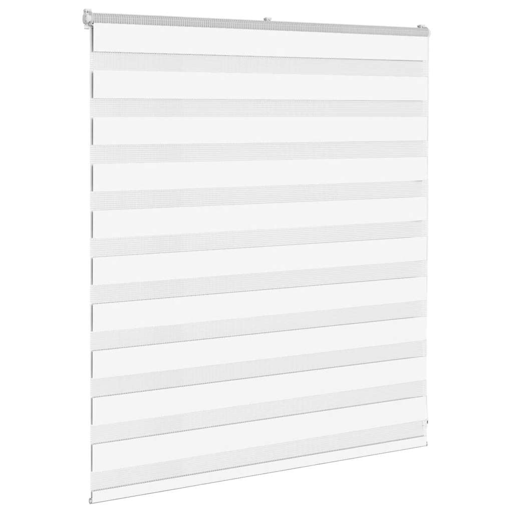 VidaXL Zebrarollo 125x100 cm Stoffbreite 120,9 cm Polyester weiß
