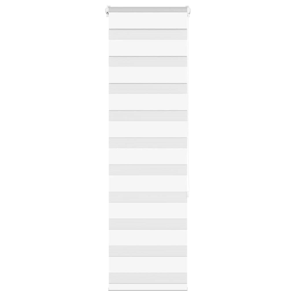 Vidaxx Zebra-Rollo 45x150 cm Stoffbreite 40,9 cm Polyester weiß