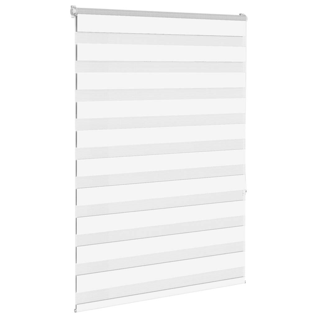 VidaXL Zebra-Rollo 115x150 cm Stoffbreite 110,9 cm Polyester weiß