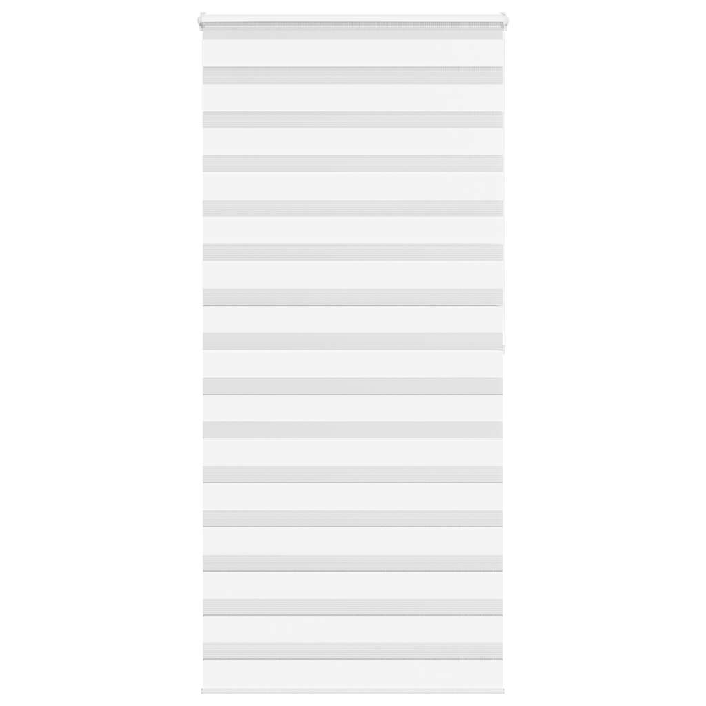 VidaXL Zebra-Rollo 100x200 cm Stoffbreite 95,9 cm Polyester Weiß