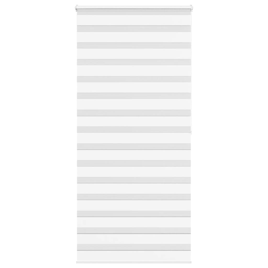 VidaXL Zebra-Rollo 110x200 cm Stoffbreite 105,9 cm Polyester weiß