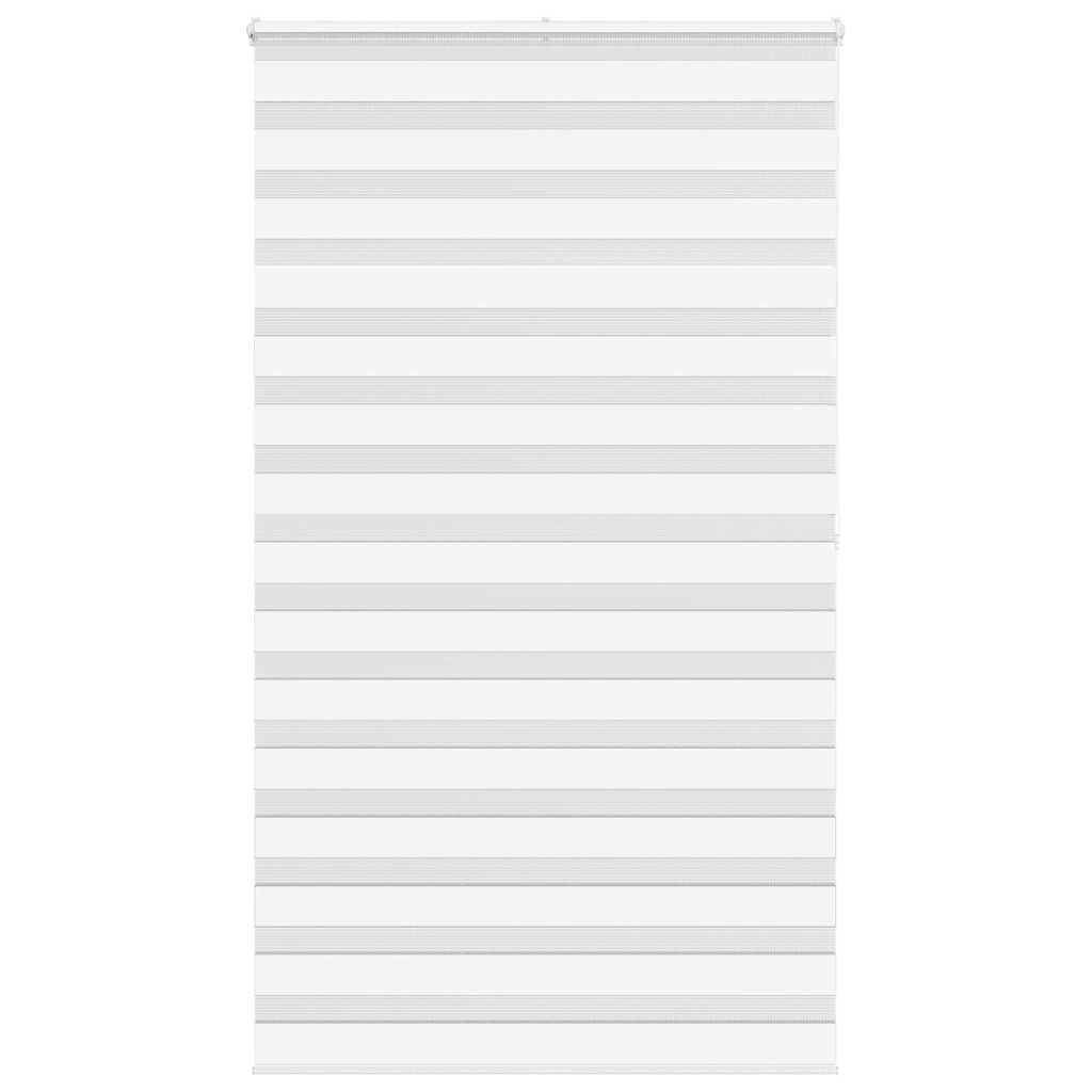 VidaXL Zebra-Rollo 125x200 cm Stoffbreite 120,9 cm Polyester Weiß