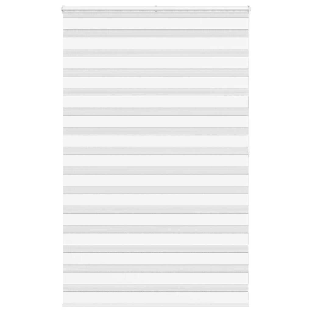 VidaXL Zebra-Rollo 145x200 cm Stoffbreite 140,9 cm Polyester weiß