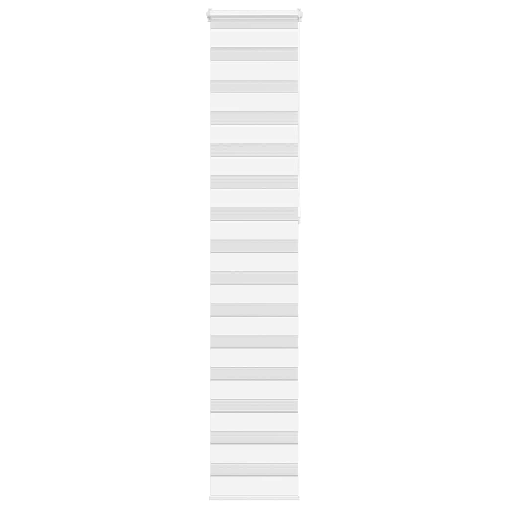 VidaXL Zebra-Rollo 50x230 cm Stoffbreite 45,9 cm Polyester weiß