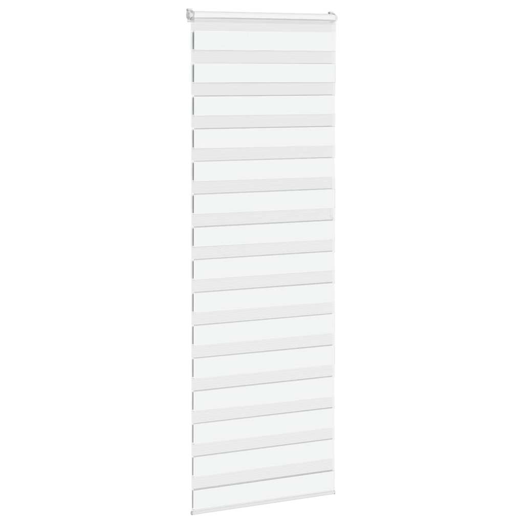 VidaXL Zebra-Rollo 90x230 cm Stoffbreite 85,9 cm Polyester weiß