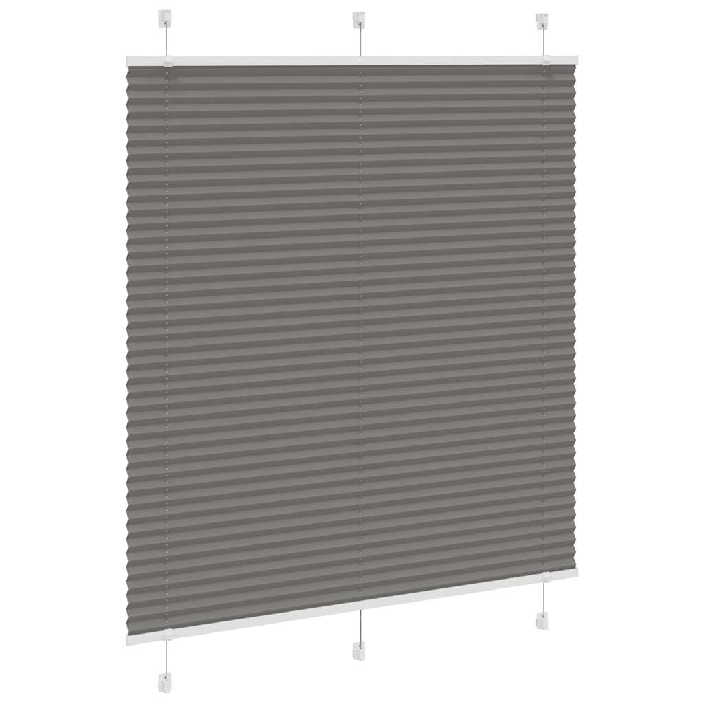 Vidaxx Plissee-Rollo 120x100 cm Stoffbreite 119,4 cm Anthrazit