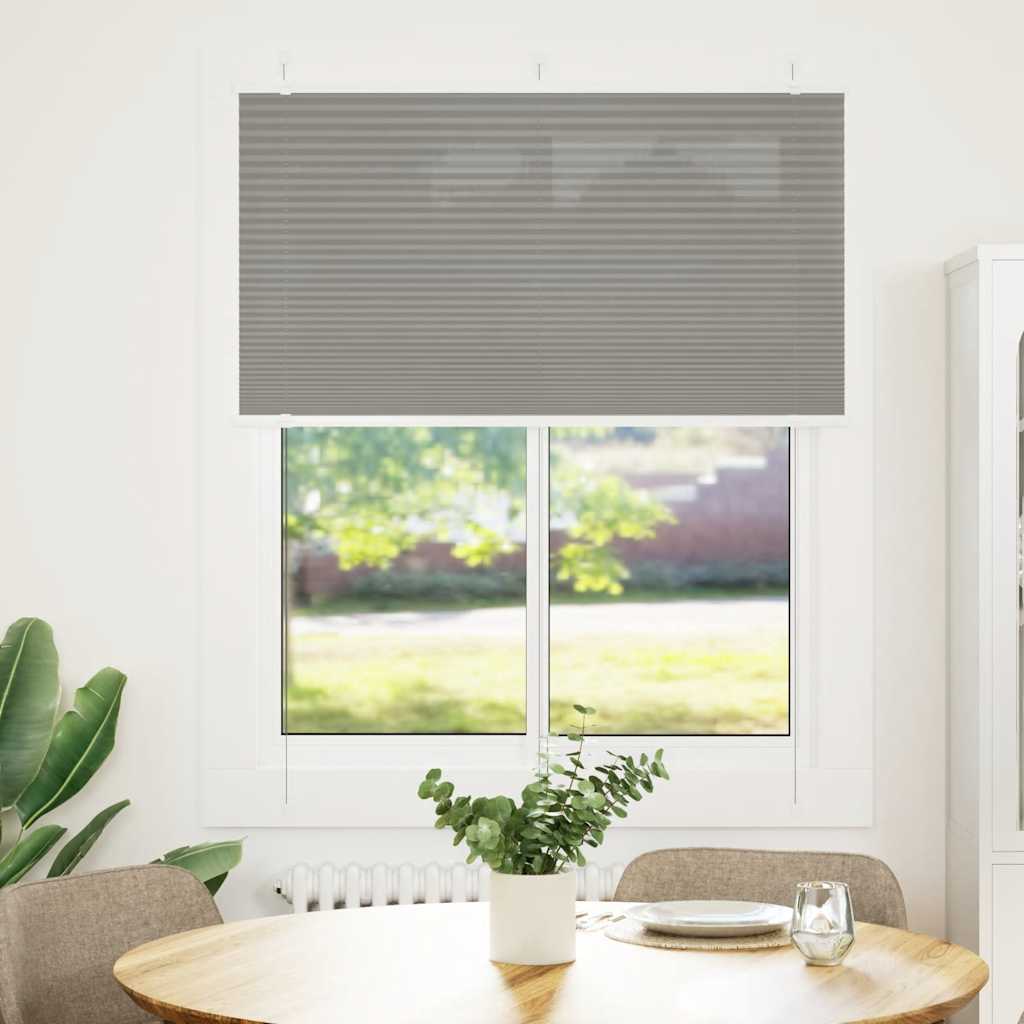 Vidaxl plissé rolgordijn 110x150 cm stofbreedte 109,4 cm antraciet