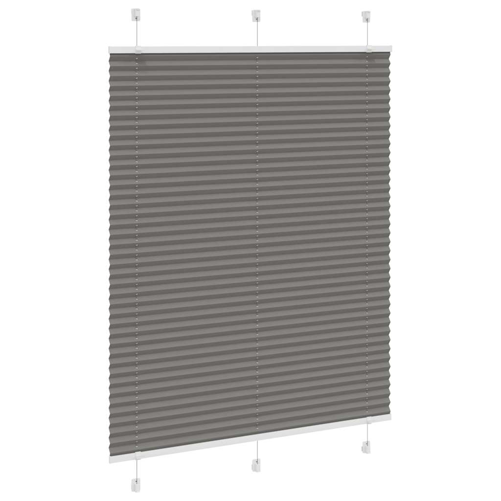 Vidaxl plissé rolgordijn 110x150 cm stofbreedte 109,4 cm antraciet
