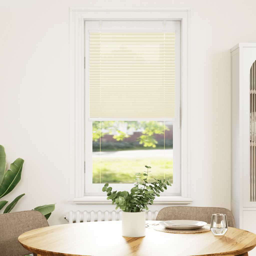 Vidaxl plissé rolgordijn 55x150 cm stofbreedte 54,4 cm polyester crème