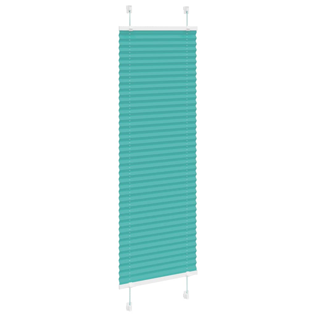 Vidaxl plissé rolgordijn 40x150 cm stofbreedte 39,4 cm petrol groen