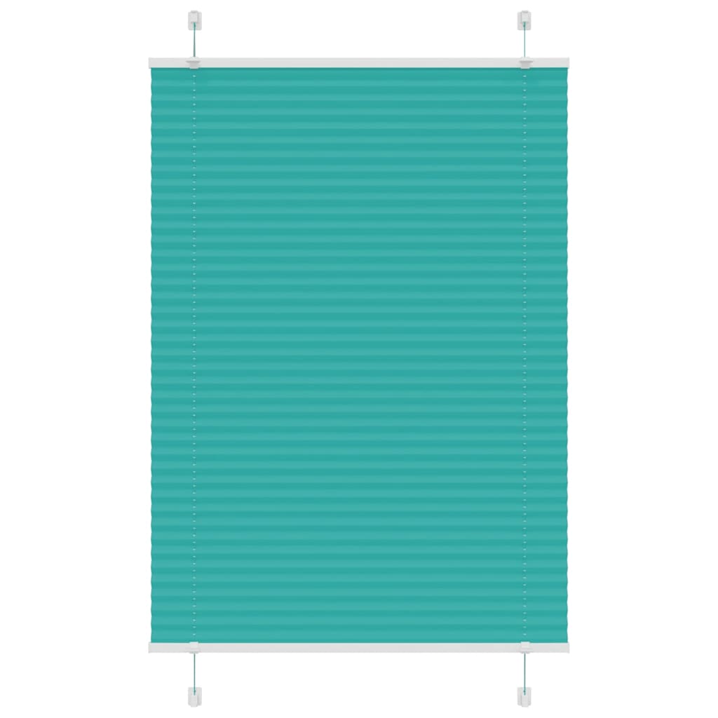 Vidaxl plissé rolgordijn 100x150 cm stofbreedte 99,4cm petrol groen