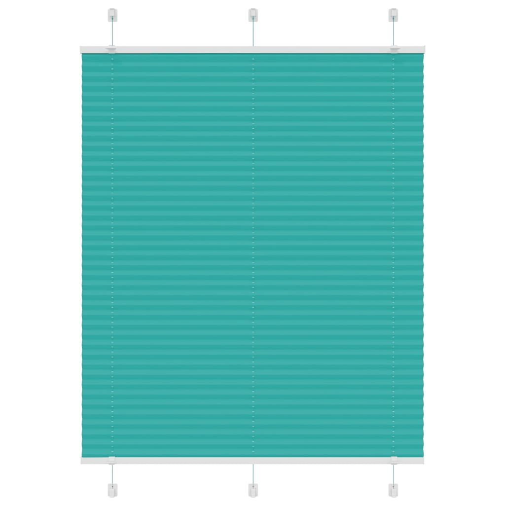 Vidaxl plissé rolgordijn 110x150cm stofbreedte 109,4cm petrol groen