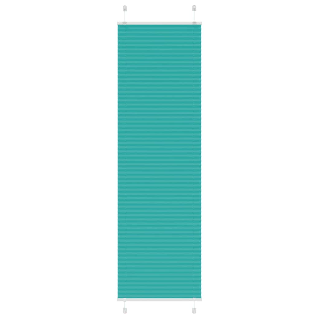 Vidaxl plissé rolgordijn 55x200 cm stofbreedte 54,4 cm petrol groen