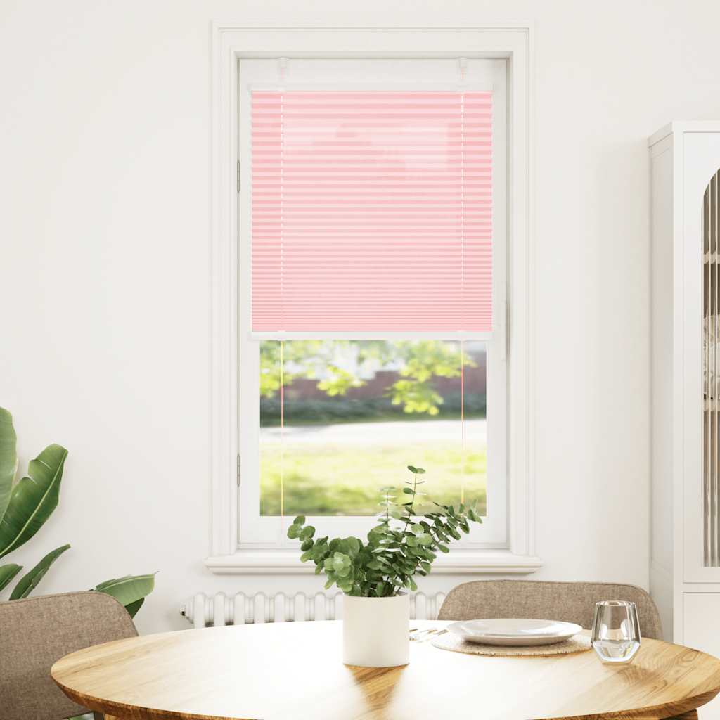 Vidaxl plissé rolgordijn 60x100 cm stofbreedte 59,4 cm polyester roze
