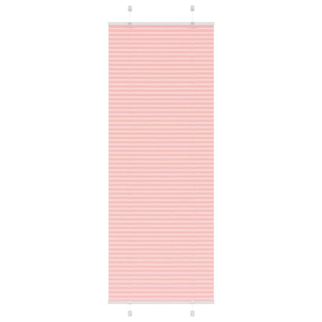 Vidaxl plissé rolgordijn 70x200 cm stofbreedte 69,4 cm polyester roze