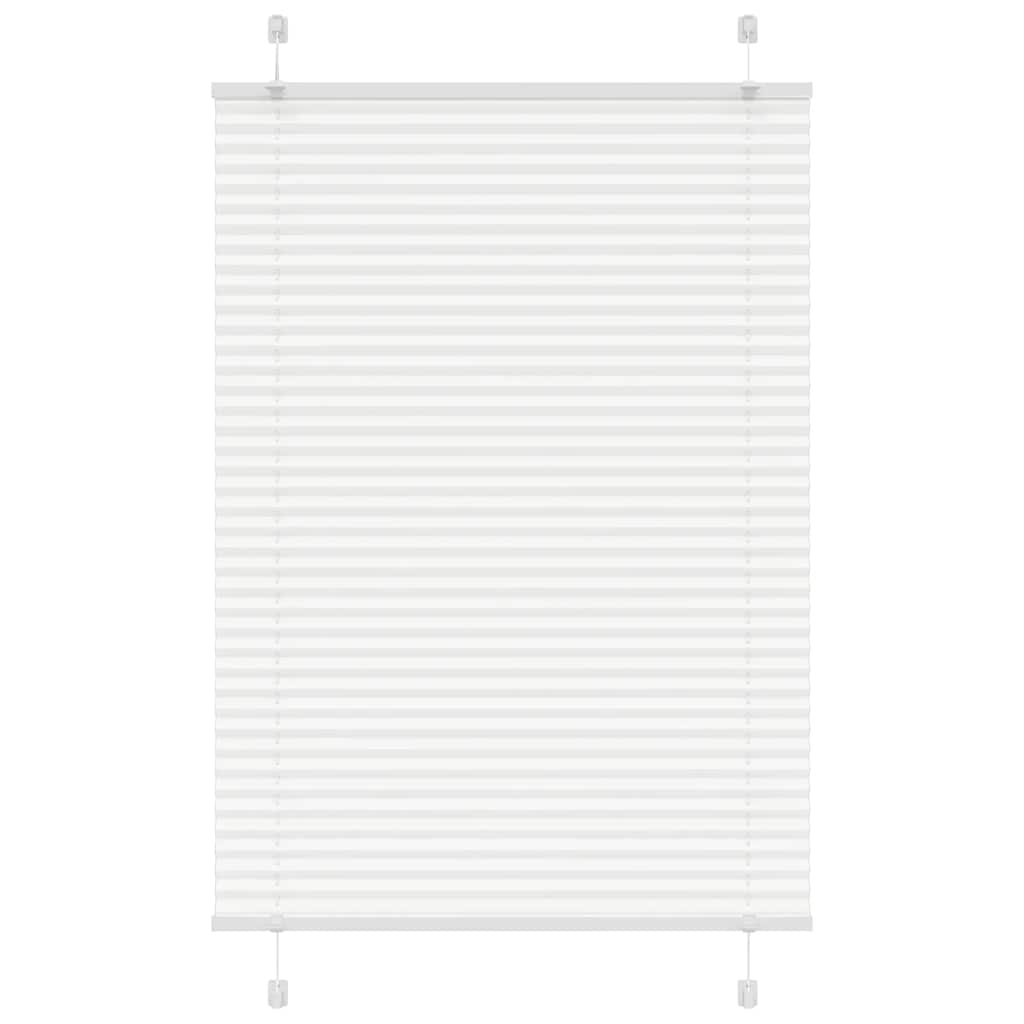Vidaxl plissé rolgordijn 95x100 cm stofbreedte 94,4 cm polyester wit