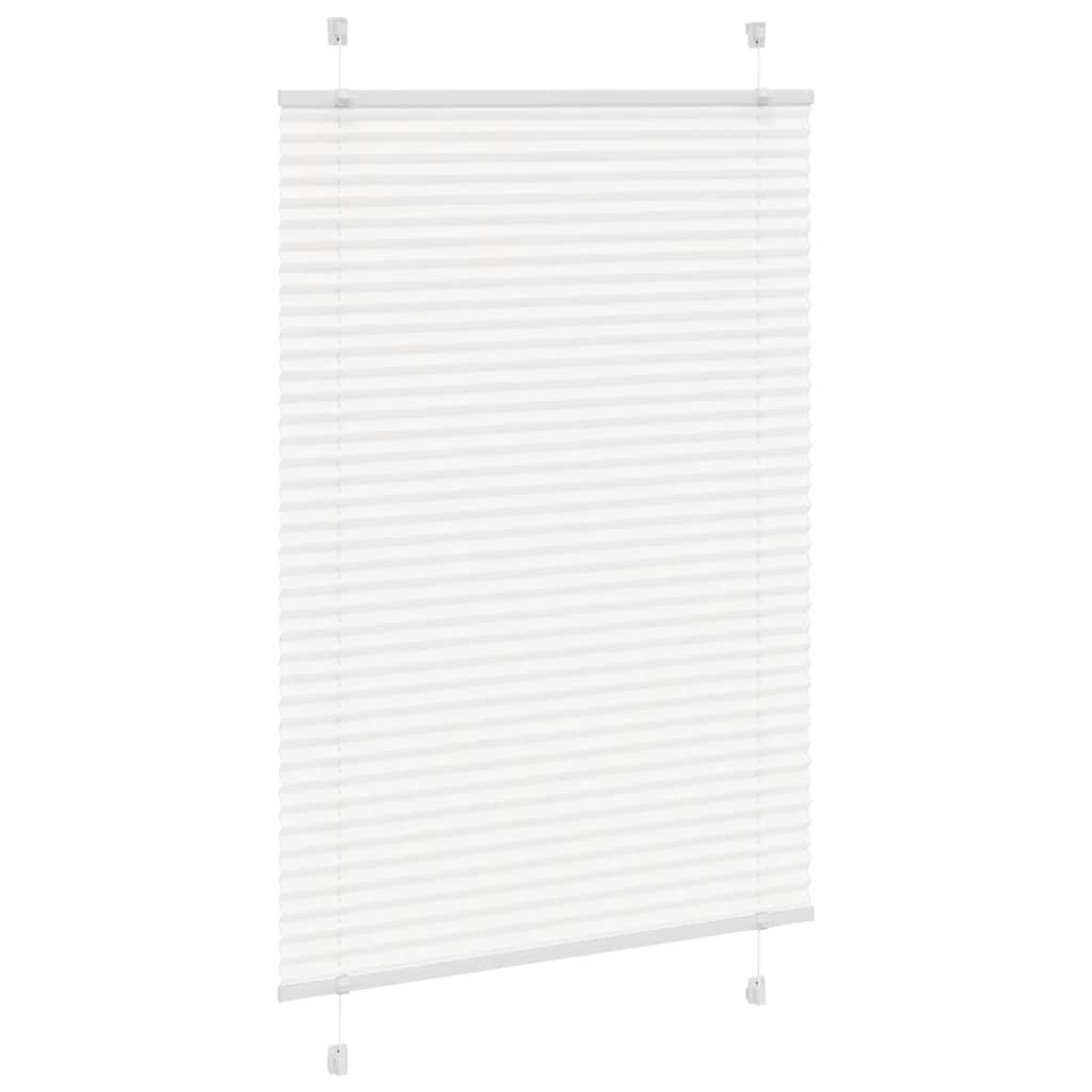 Vidaxl plissé rolgordijn 95x100 cm stofbreedte 94,4 cm polyester wit