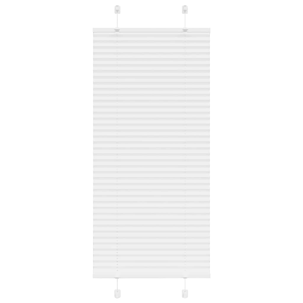 Vidaxl plissé rolgordijn 55x150 cm stofbreedte 54,4 cm polyester wit
