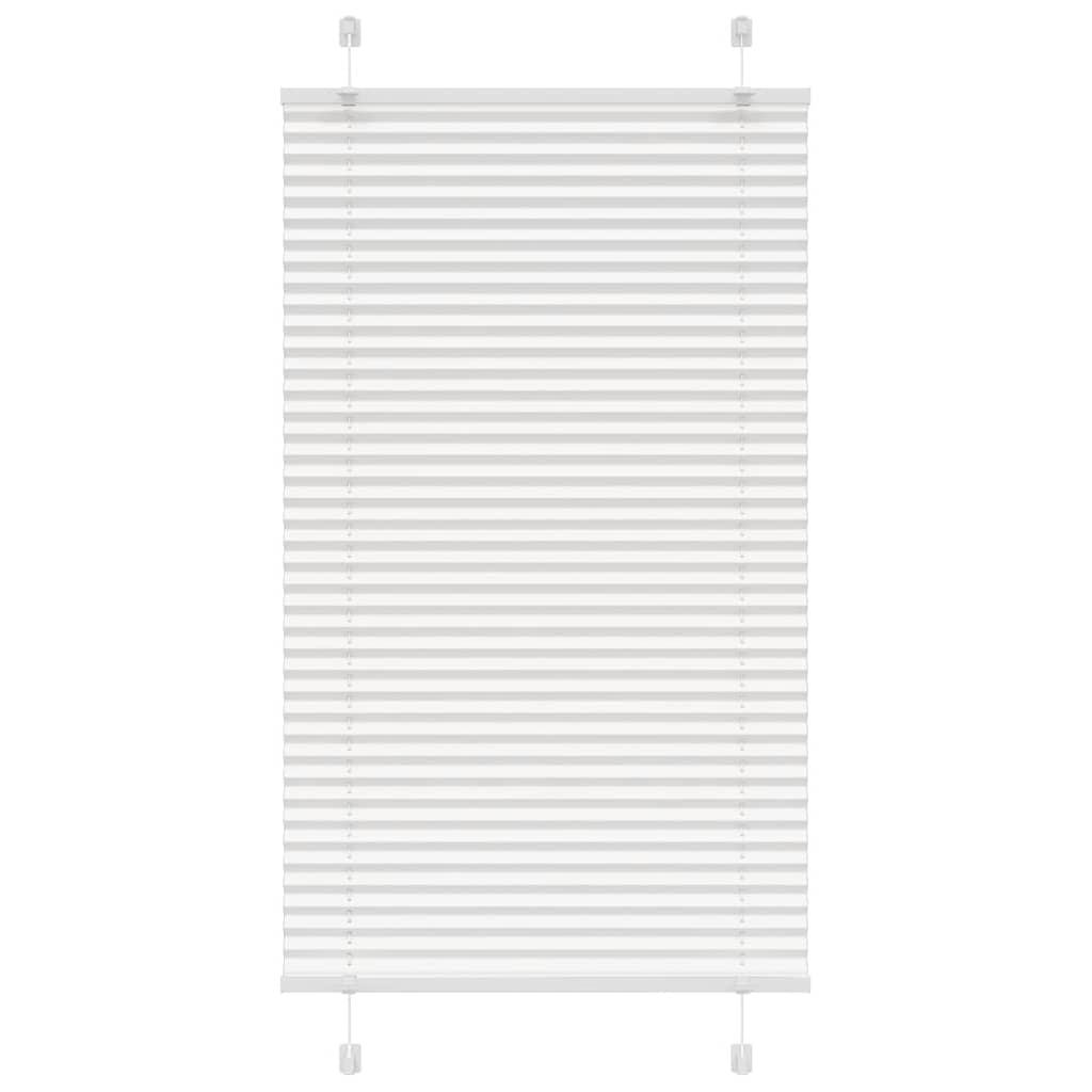 Vidaxl plissé rolgordijn 80x150 cm stofbreedte 79,4 cm polyester wit