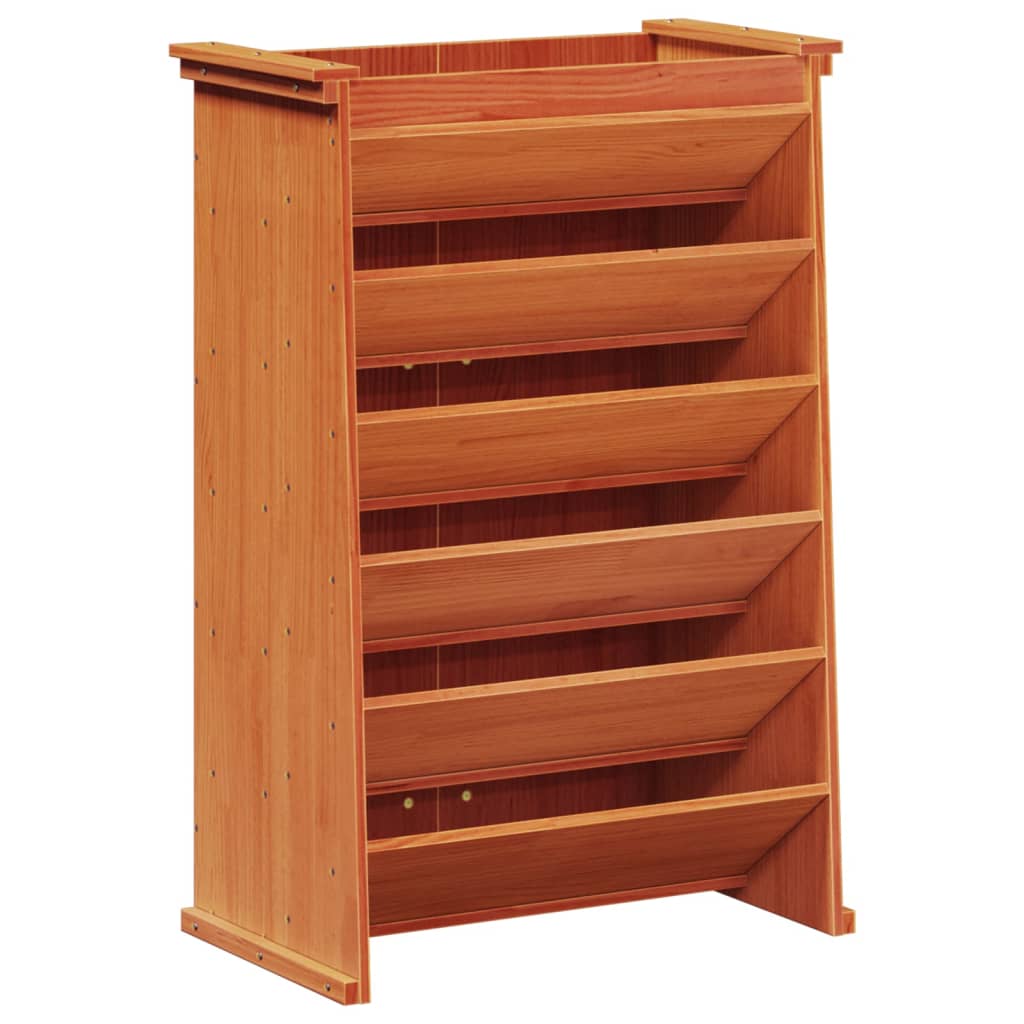 Vidaxx Gewürzbehälter 6-lagig 69x40x101,5 cm massives Kiefernholz, waschbraun