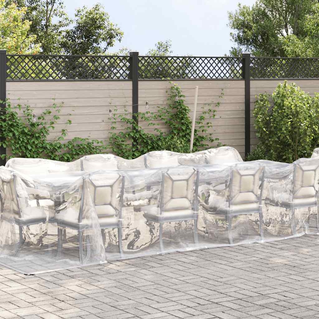 Vidaxx transparente Plane mit Ösen 3x8 m Polyethylen