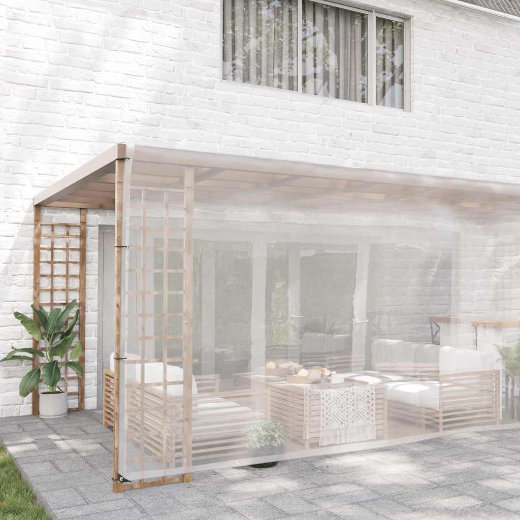VidaXL transparente Plane mit Ösen 6x12 m Polyethylen