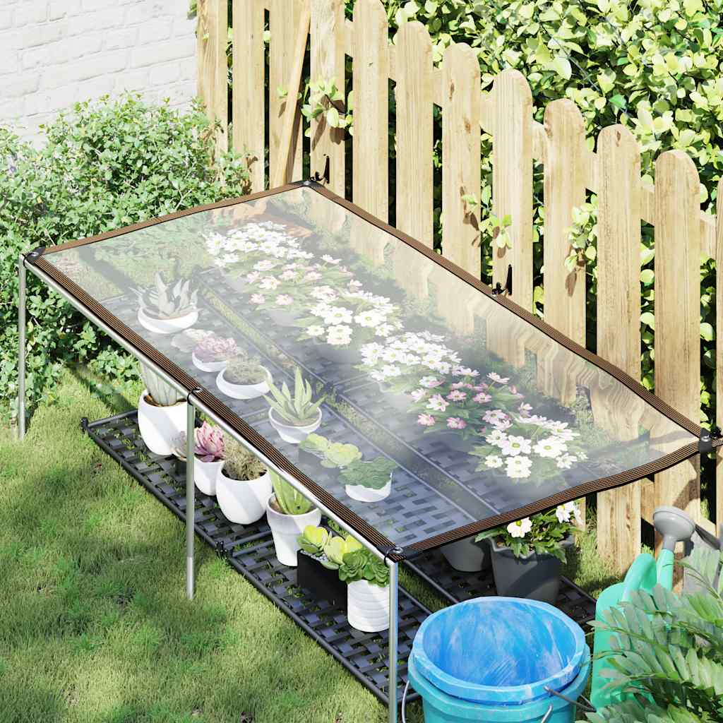 Vidaxx transparente Plane mit Ösen 1x2 m Polyethylen