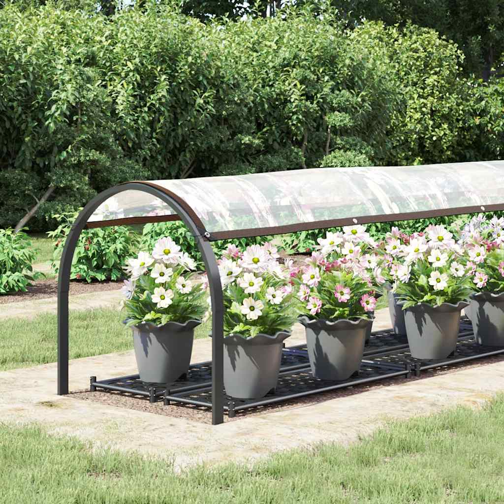 Vidaxx transparente Plane mit Ösen 1x4 m Polyethylen