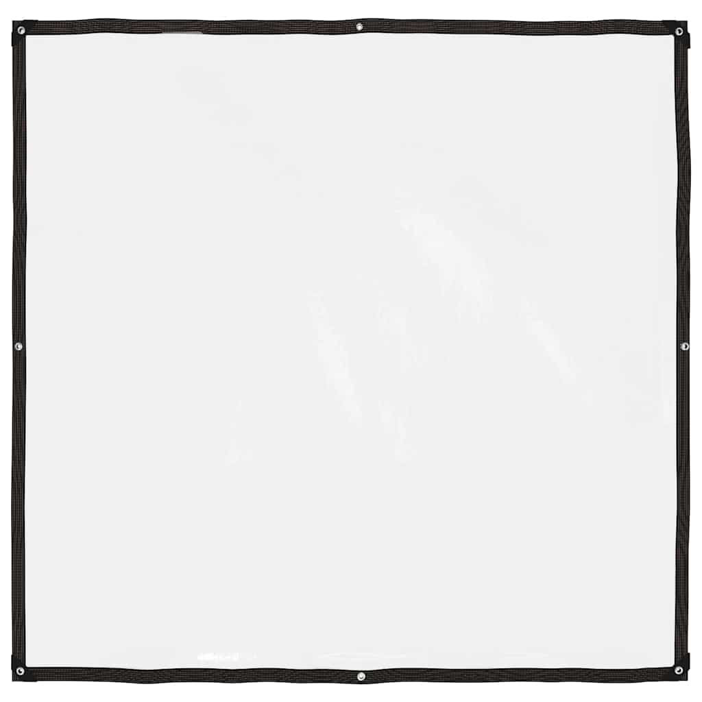 Vidaxx transparente Abdeckung mit Ösen 2x2 m Polyethylen
