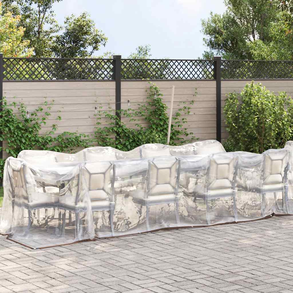 Vidaxx transparente Plane mit Ösen 2x12 m Polyethylen