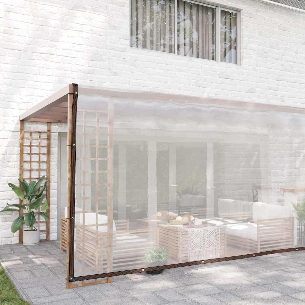 Vidaxx transparente Plane mit Ösen 5x10 m Polyethylen