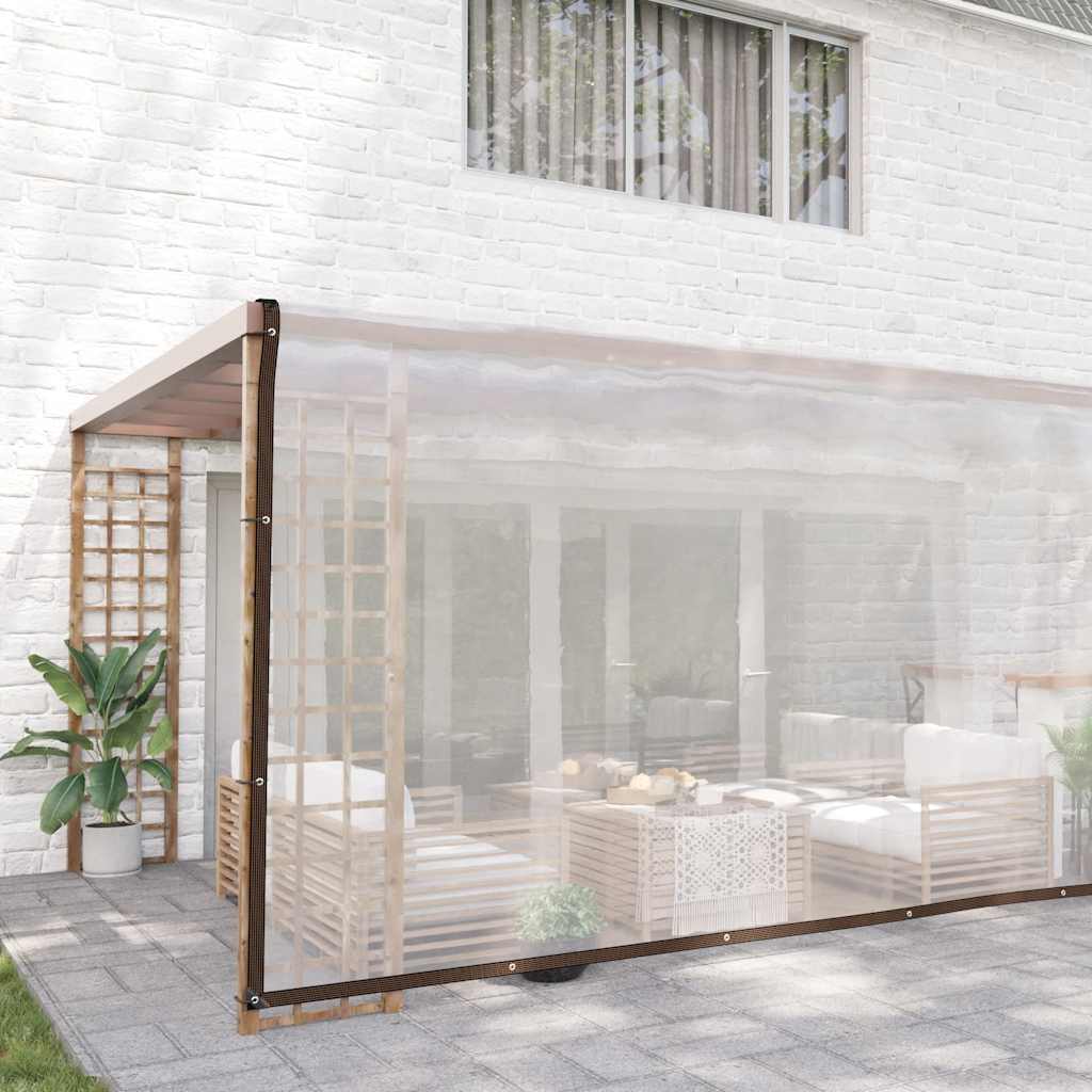 VidaXL transparente Plane mit Ösen 6x12 m Polyethylen