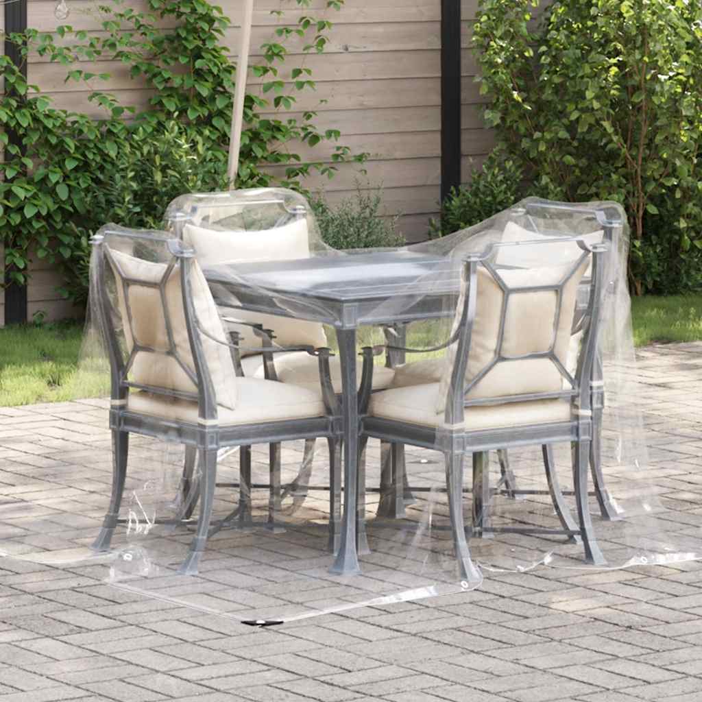 VidaXL transparente Plane mit Ösen 2x2 m PVC