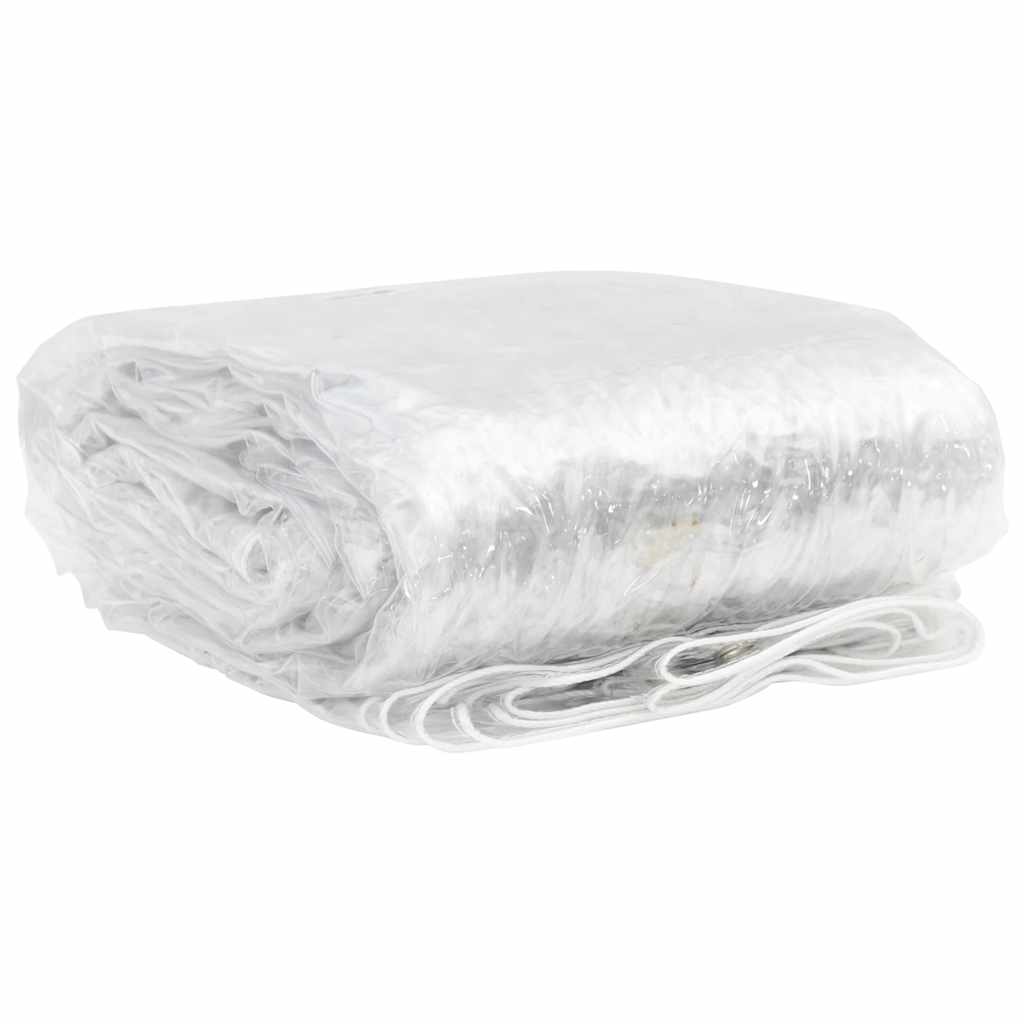 VidaXL transparente Plane mit Ösen 2x10 m PVC