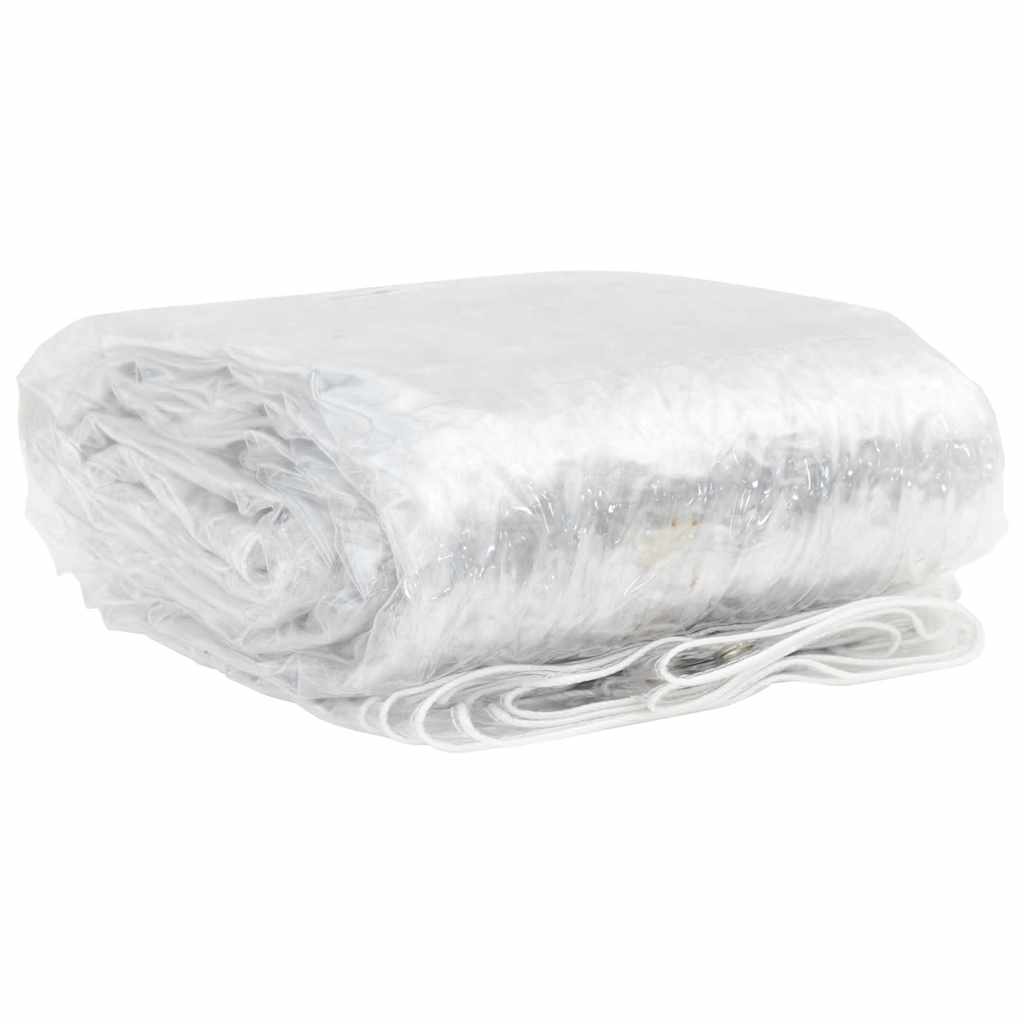 Vidaxx transparente Plane mit Ösen 4x12 m PVC