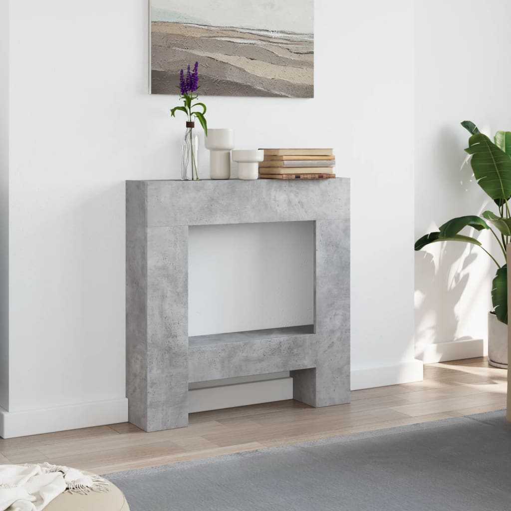 Vidaxx Kaminverkleidung 81x18x82 cm Holzwerkstoff Betongrau