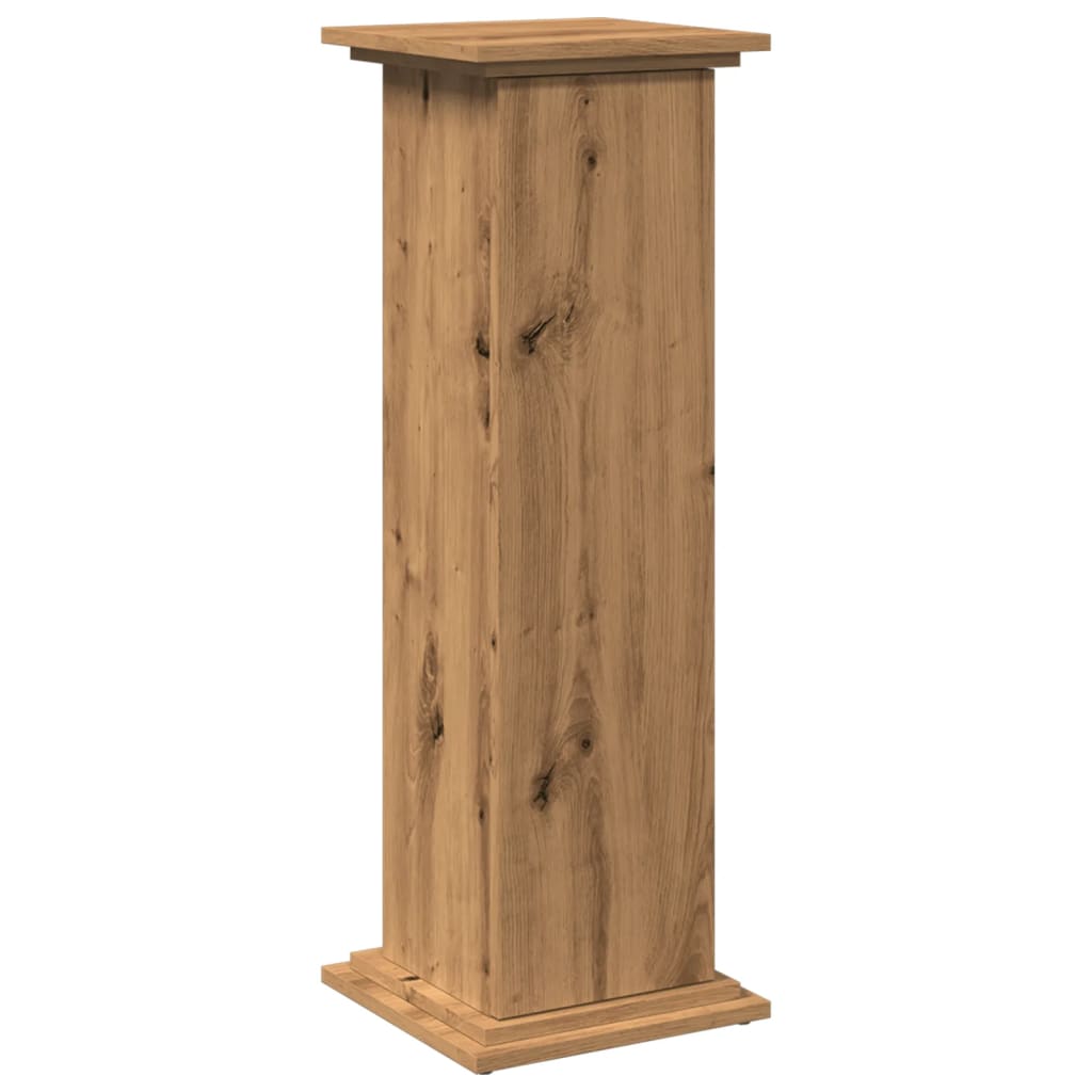 Vidaxx Sockel mit Stauraum 31x30x90 cm Holz, handwerkliche Eichenfarbe