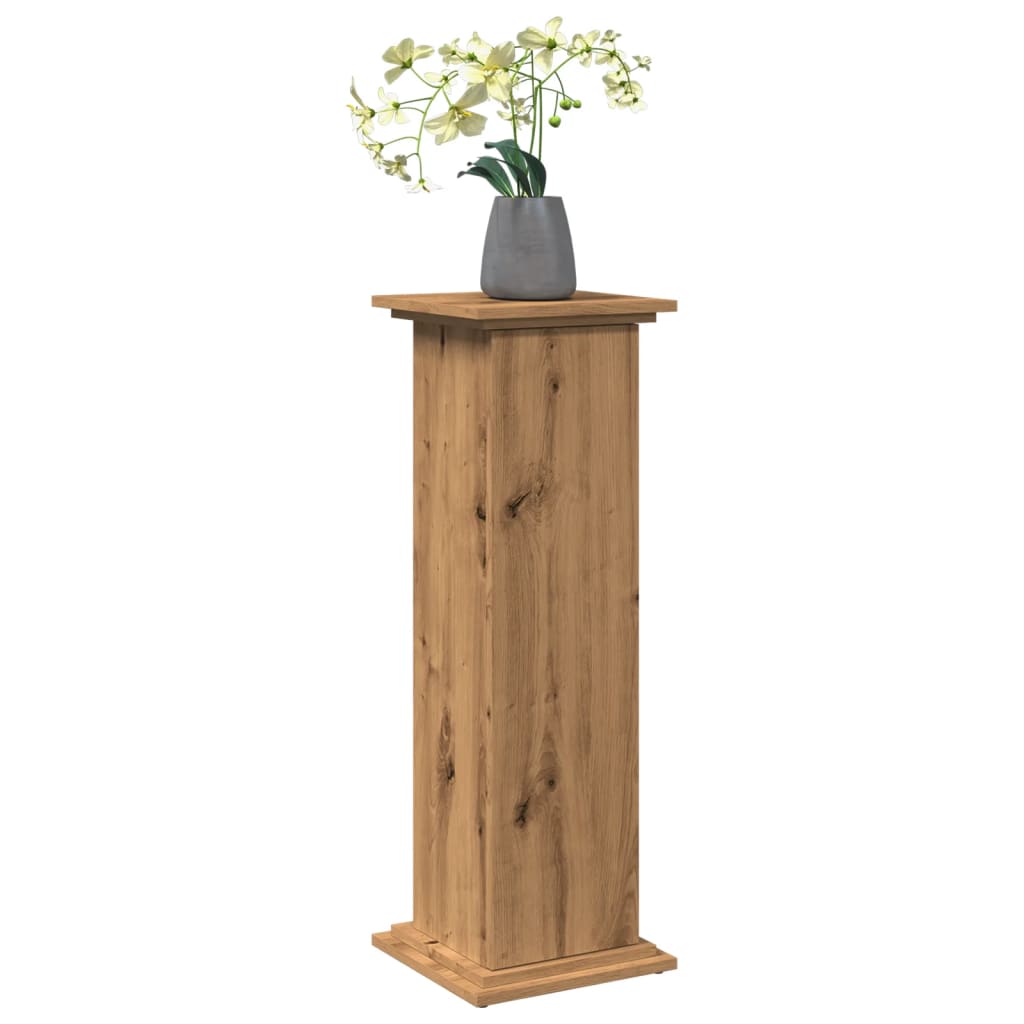 Vidaxx Sockel mit Stauraum 31x30x90 cm Holz, handwerkliche Eichenfarbe