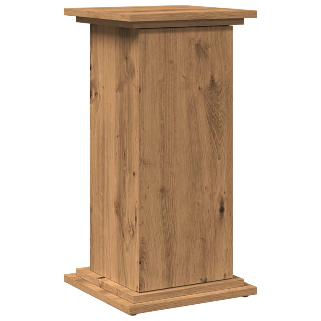 VidaXL-Sockel mit Stauraum, 31 x 30 x 60 cm, Holz, handgefertigte Eichenfarbe
