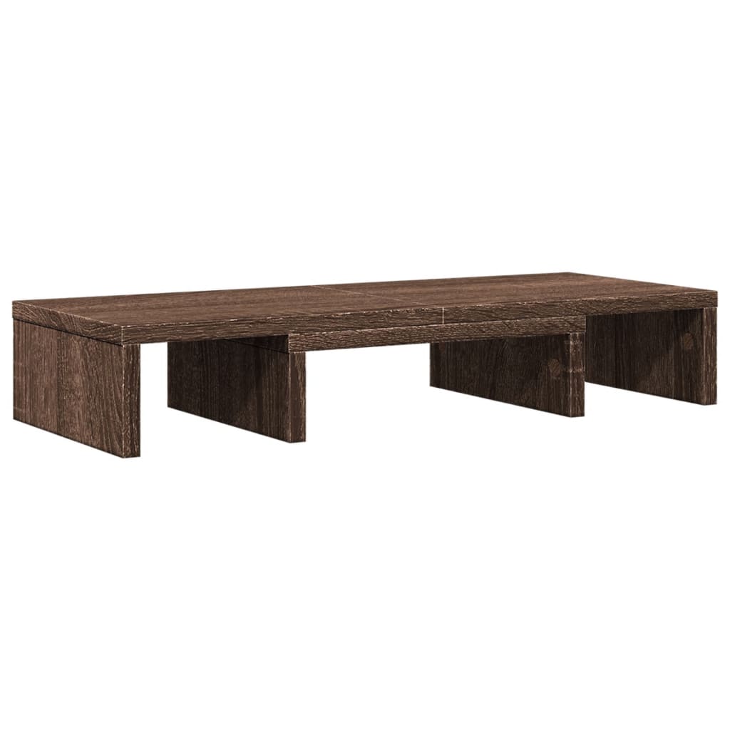 Vidaxx Monitorständer verstellbar 60x24x10,5 cm Holz braune Eiche